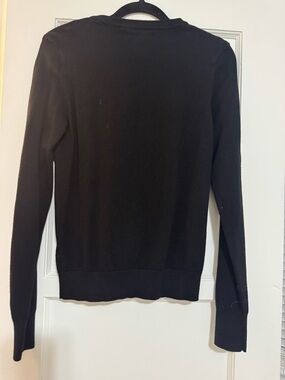 Amisu Black Knit Crewneck Top